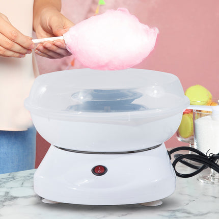 Weiße Zuckerwattemaschine – einfach zu bedienen für Partys