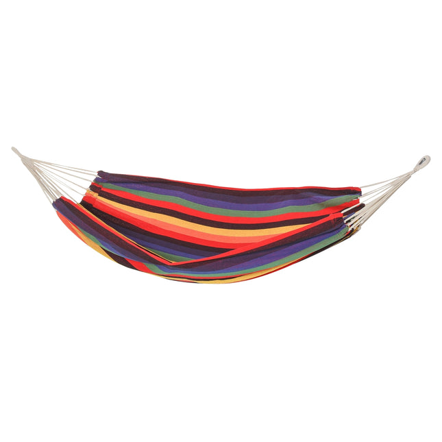 Hangmat Outdoor Katoenen Draagtas Draagvermogen 150Kg Veelkleurig 290X150Cm