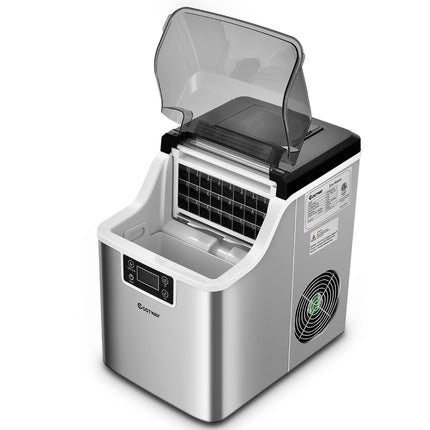 Arbeitsplatten-Eiswürfelbereiter, 18 kg/Tag, 3,2 L, Selbstreinigend