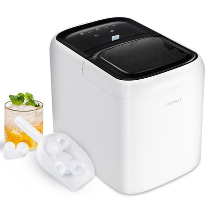 Tisch-Eiswürfelbereiter, 2-Liter-Tank, 15 kg/Tag, Selbstreinigung