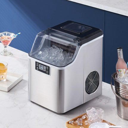 Countertop Ice Maker – 45 Lb Day, 3 Cube Sizes; Self-Cleaning