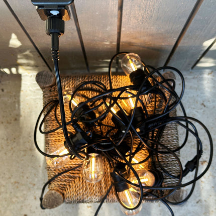Gemütliches Starterpaket 5m Party-Lichterkette inkl. Kabel und Transformator 3W IP44