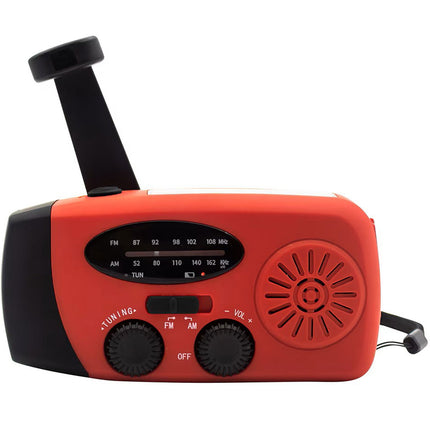 Rádio na kliku se solárním článkem a lampou SCR-2005