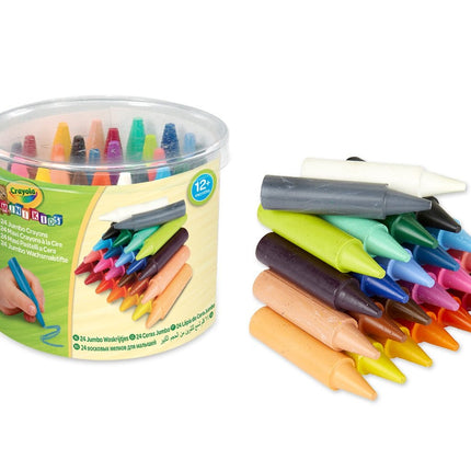 Crayola Minikids Jumbo Crayons, 24 Pcs