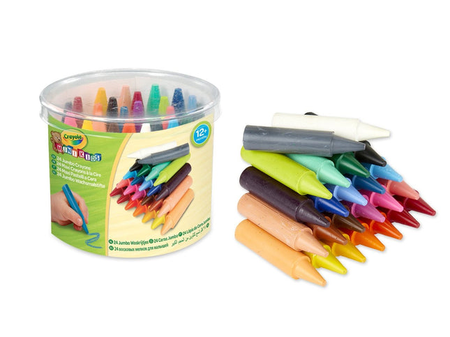 Crayola Minikids Jumbo Wachsmalstifte, 24 St.