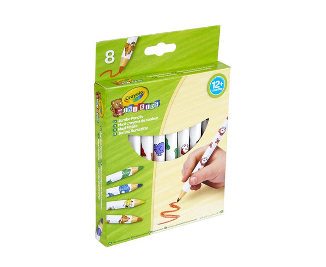 Crayola Minikids Jumbo Dekorierte Bleistifte, 8 Stück