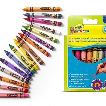 Crayola Minikids Triangular Crayons, 16 Pcs