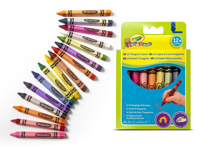 Crayola Minikids Dreikant Wachsmalstifte, 16 Stück