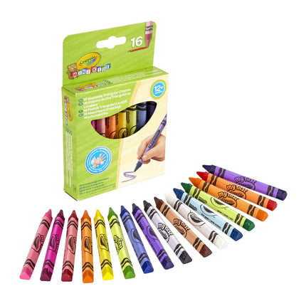 Crayola Minikids Triangular Crayons, 16 Pcs