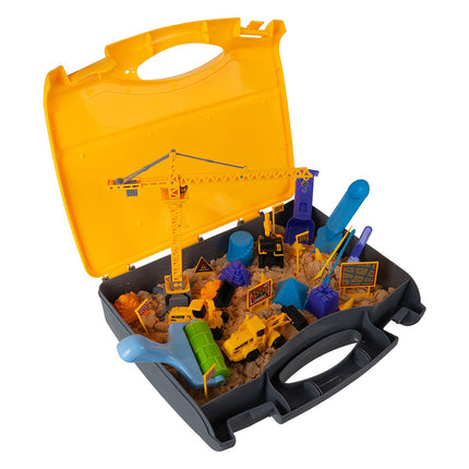 Kreatives Sand-Bauset mit mobilem Sandkasten