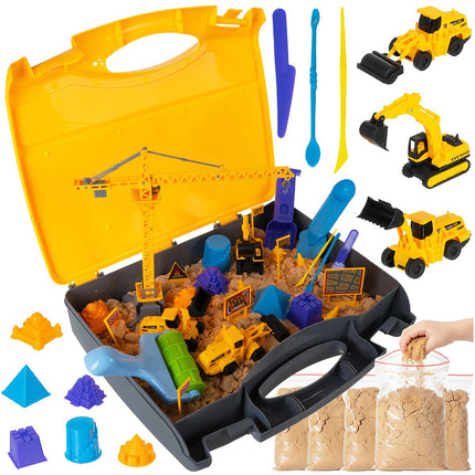 Kreatives Sand-Bauset mit mobilem Sandkasten