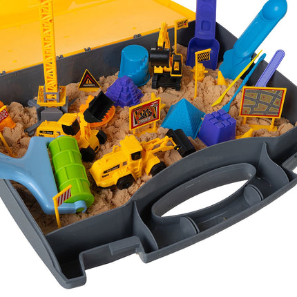 Kreatives Sand-Bauset mit mobilem Sandkasten