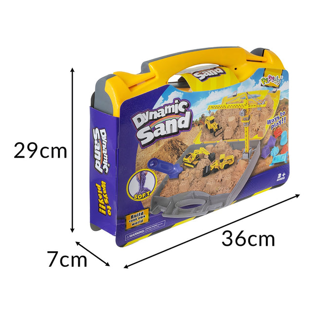 Kreatives Sand-Bauset mit mobilem Sandkasten