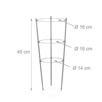 Creeper 45 cm Lot de 4 gris