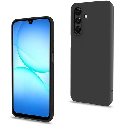 Cromo Soft Case for Samsung Galaxy A18 and A17 5G/4G, Black, Silicone-Coated TPU