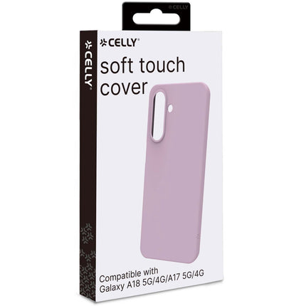 Cromo Soft Case for Samsung Galaxy A18 and A17 5G/4G, Pink, Silicone-Coated TPU