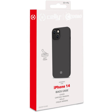 Cromo měkké gumové pouzdro iPhone 14 černá