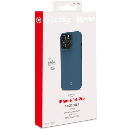 Cromo Soft Gummihülle iPhone 14 Pro Blau