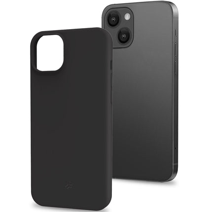 Cromo měkké gumové pouzdro iPhone 15 černá