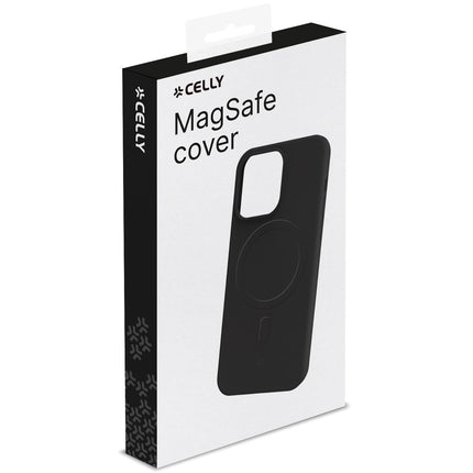 Cromomag magnetické měkké gumové pouzdro MagSafe iPhone 15 černá