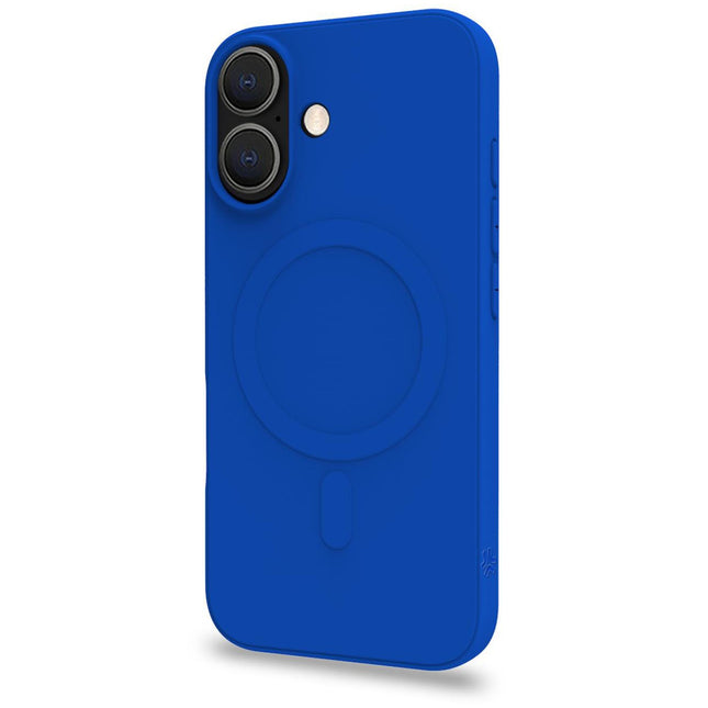Cromomag Weiche Gummihülle MagSafe-kompatibles iPhone 16 Blau