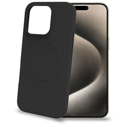 Cromomag Weiche Gummihülle MagSafe-kompatibles iPhone 16 Pro Schwarz