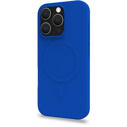 Cromomag Weiche Gummihülle MagSafe-kompatibles iPhone 16 Pro Blau