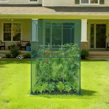 Crop Cage Plant Protection Tent 2.39x1.2x1.8m, Zipper Door