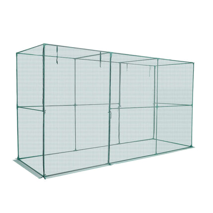 Crop Cage Plant Protection Tent, Zipper Door, 3.56x1.2x1.94m
