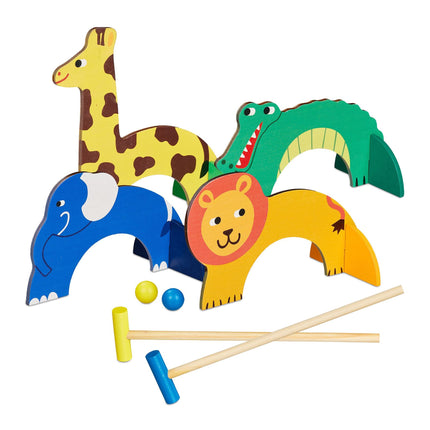 Krocketspiel für Kinder im Tierdesign