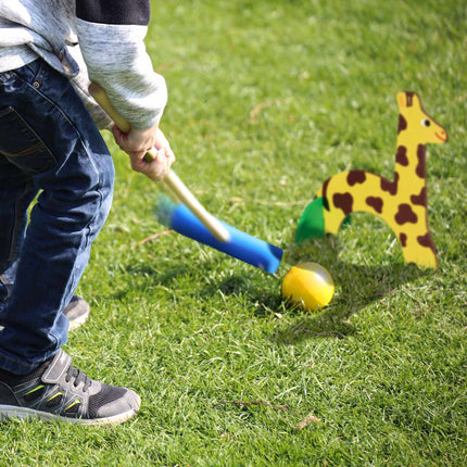 Krocketspiel für Kinder im Tierdesign