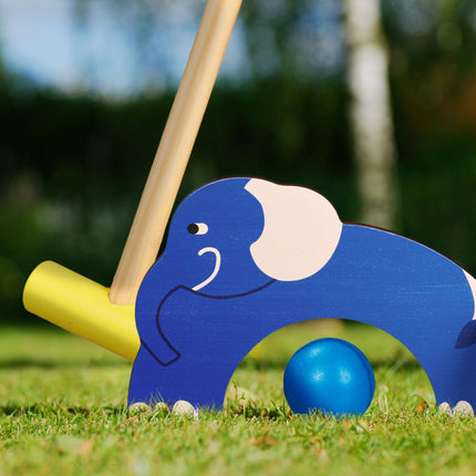 Krocketspiel für Kinder im Tierdesign