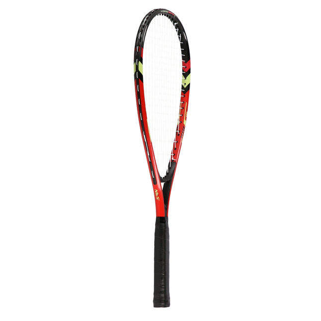 Crossminton Set mit 2 Schlägern, Federbällen, roter Hülle