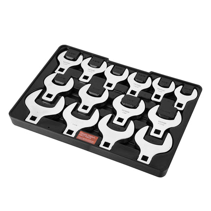 Crowfoot Wrench Set, 1/2-Inch Drive, 14-Piece SAE