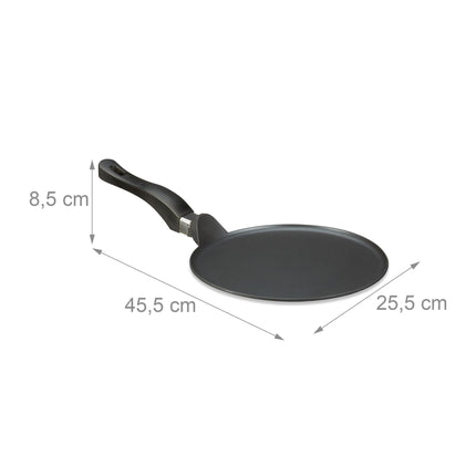 Crêpesform Aluguss schwarz 25 cm