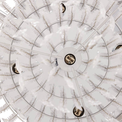 Lustre en cristal avec abat-jour