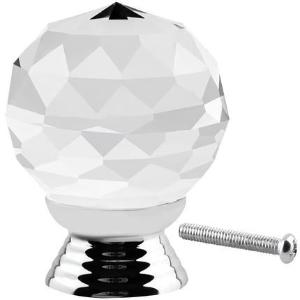 Bouton de meuble en cristal 