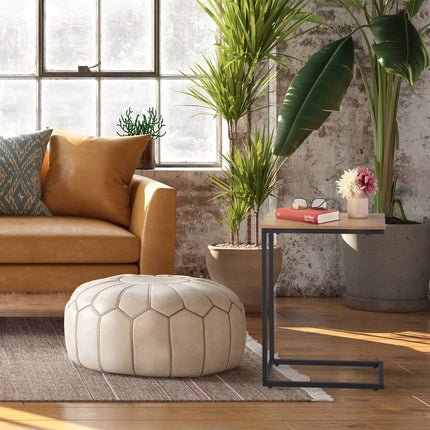 C-shaped side table