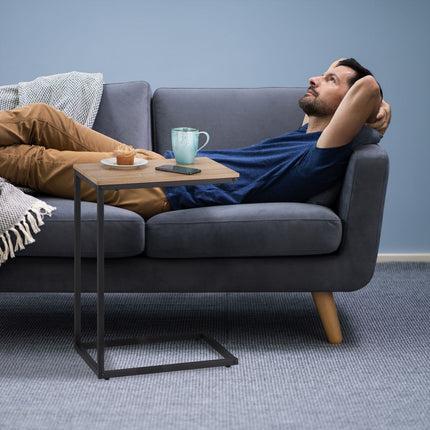 C-shaped side table