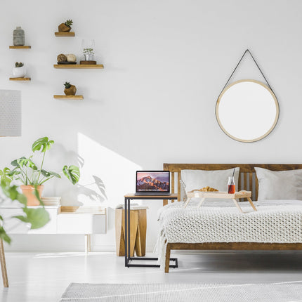 C-shaped side table