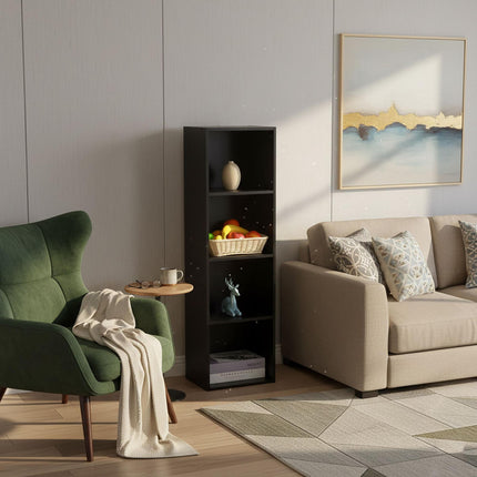 Cube Bookcase with Open Compartments, Freestanding