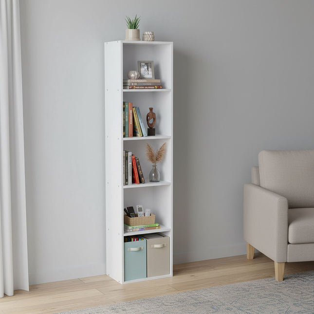 Cube Bookcase with Open Compartments, Freestanding