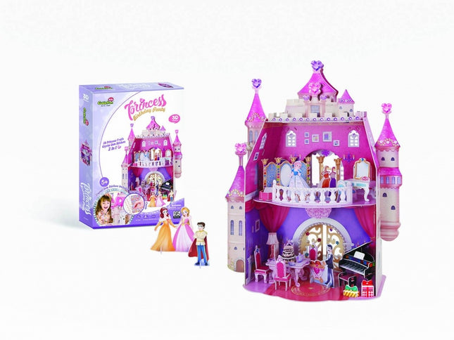 Cubicfun 3D Puzzle Prinzessinnen Geburtstagshaus