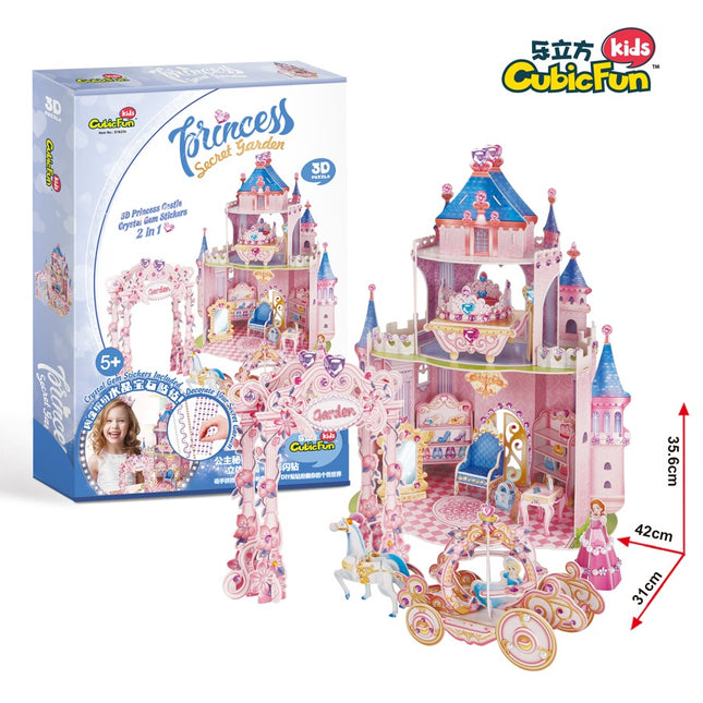 Cubicfun 3D Puzzle Prinzessinnen Geheimgarten