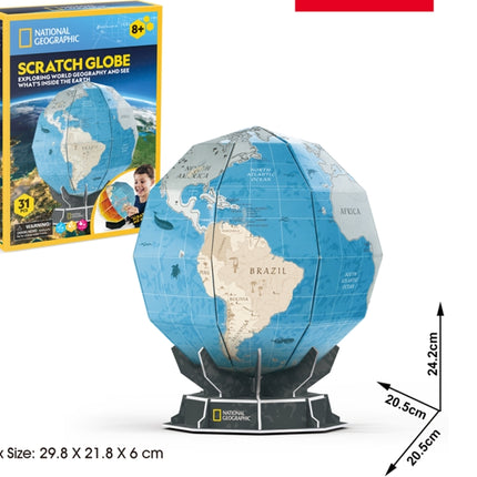 Cubicfun 3D Puzzle Scratch Globe
