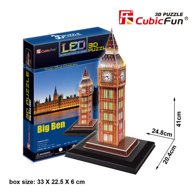 Cubicfun 3D Puzzle mit LED Big Ben