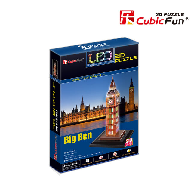 Cubicfun 3D Puzzle mit LED Big Ben