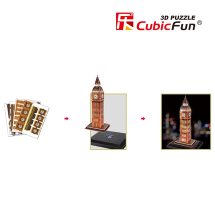 Cubicfun 3D Puzzle mit LED Big Ben