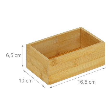 Boîte cubique en bambou