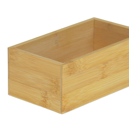 Boîte cubique en bambou
